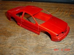 1989-1993 Ford Thunderbird Slot Car Body 1/24 1/25 Model Part UPRM