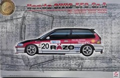 Platz Beemax BX24032 1/24 Scale Model Kit Razo Honda Civic EF3 Gr.A Macau GP ’89