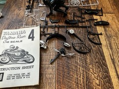 PYRO YAMAHA DAYTONA WINNER MOTORCYCLE & VESPA G.S. SPORT SCOOTER MODEL KITS 1/16