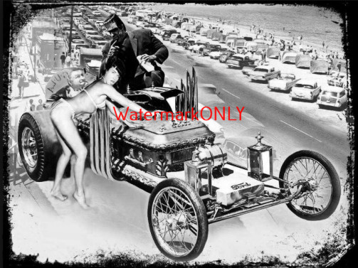 “Drag-U-La” & Herman, Grand Pa & Bettie Page! ’60’s TV Show Set PHOTO! #(19)