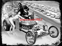 “Drag-U-La” & Herman, Grand Pa & Bettie Page! ’60’s TV Show Set PHOTO! #(19)