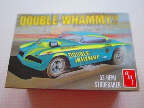 M21E/f sealed DOUBLE WHAMMY 53 HEMI STUDEBAKER AMT Model Car Kit 30107 1/25