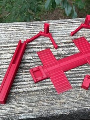 1/24 Scale 2 Post Automotive Lift Kit Diorama Garage Parts FDM Model