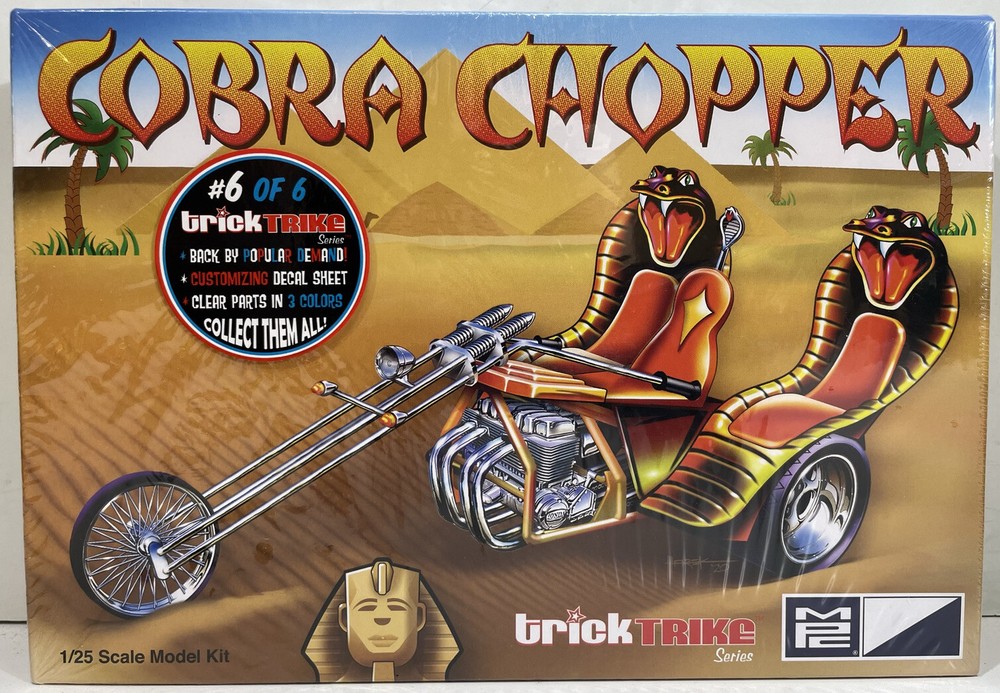 MPC 1/25 Scale Cobra Chopper Trick Trike Plastic Model Kit MPC896 Sealed