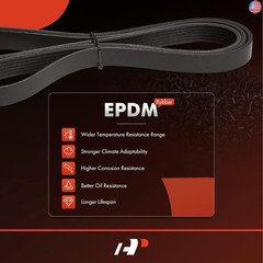 A-Premium 73.97 Inch Engine Serpentine Belt Compatible with Volkswagen, Audi,