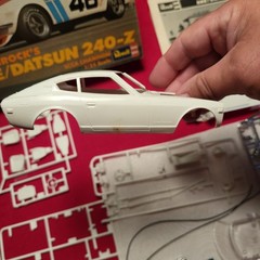 Revell Pete Brock BRE Datsun 260Z H-1402 Model Kit Open Box Partially Started