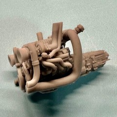 Toyota 1UZ FE Twin Turbo Supercharged Engine 1/25