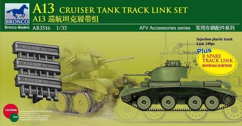 BRONCO AB3516 1/35 A13 Cruiser Tank Track Link Set