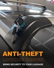 Snailfly Fit for Lincoln Aviator 2019-2025 Silver Lockable Roof Rack Cross Bars