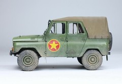 PreSale NVA UAZ-469 Staff Car Vietnam war 1:35 Pro Built Model