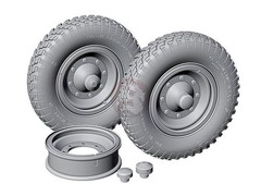 Rado 1/35 Sd.Kfz.251 Series Wheels (Continental) (w/Extra Rim & Hubcap) RDM35S77