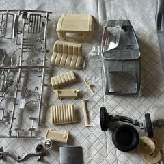 Vintage Hubley Metal Model Car Kit 1930 Packard Roadster no. 4860-500 Parts