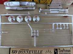 **RARE ORIGINAL VINTAGE AMT CRAFTSMAN KIT 1960 PONTIAC BONNEVILLE HT **COMPLETE!
