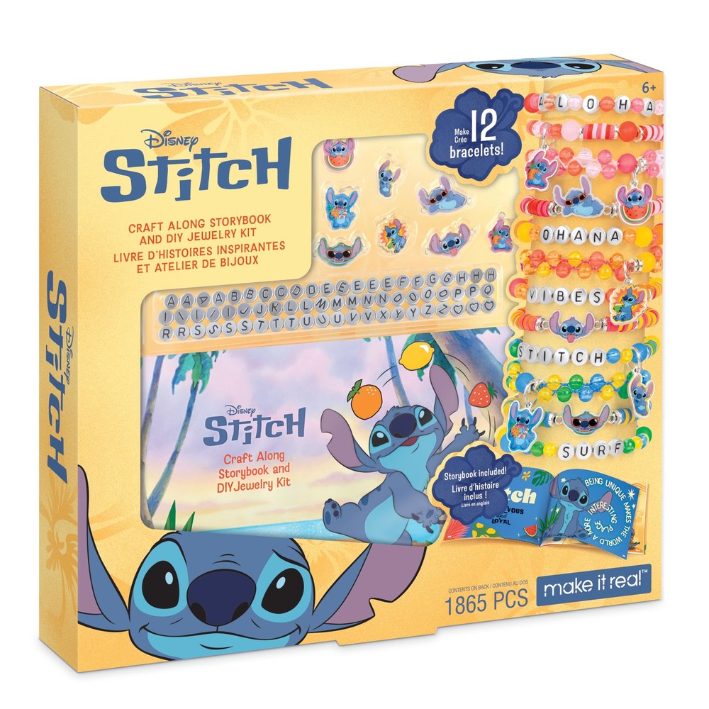 Make It Real: Disney Stitch – Craft Along Storybook & DIY Sieraden Kit – 1865st