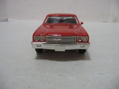 Monogram Red 1970 Chevy Chevelle Malibu SS 454 1/25 Scale Built Model Kit #2268