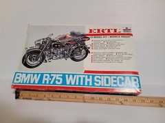 Ertl 1/9 BMW R-75 motorcycle with Sidecar WP235 NOS