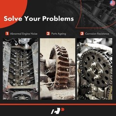 A-Premium Engine Timing Chain Kit W/Sprocket [fits DOHC, L4 2.0L 2.4L]