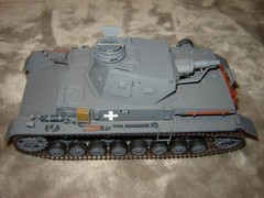 Built German Short Barrel Tank Well Built and Painted EX Condition 7″ long NICE