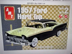 AMT 31838 1/25 57 Ford Fairlane Parts Kit Bash Chrome Rear End Axle