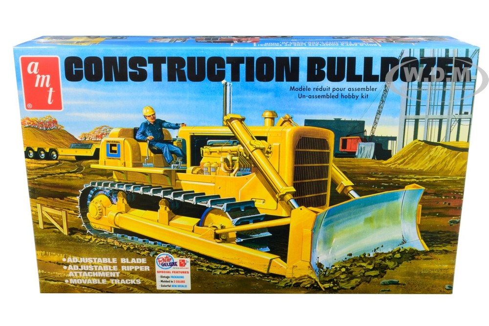 SKILL 3 MODEL KIT CONSTRUCTION BULLDOZER 1/25 SCALE MODEL BY AMT AMT1086