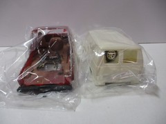 Vintage Plastic Model Parts Lot with Ford Van and Chevy Pickup