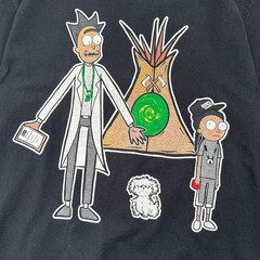 Rick and Morty Parody Animation Graphic T-Shirt Size M