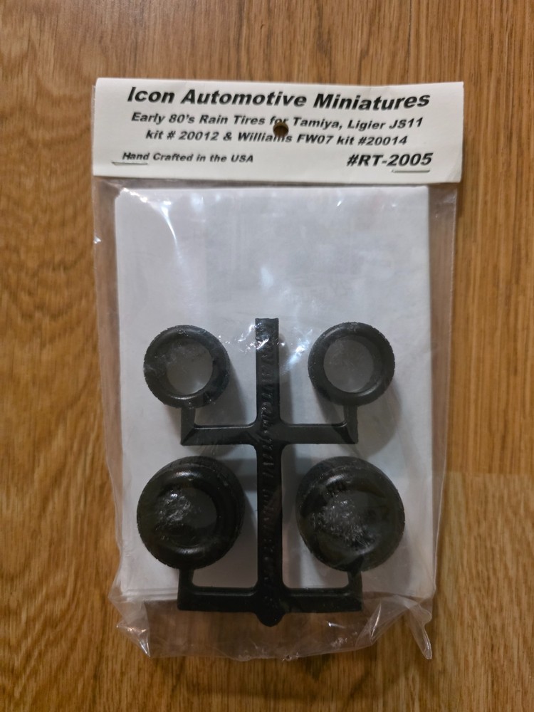 1/20 Icon Automotive Miniatures Rain Tires #RT-2005 for Tamiya Ligier & Williams