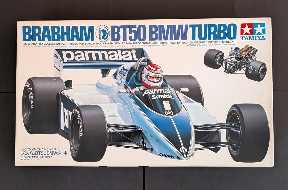1/20 F1 Tamiya Brabham BT50 BMW Turbo Grand Prix Collection Vintage
