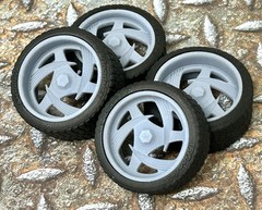 Resin 20 Inch Retro “Boyd’s ULT 1” Model car Wheels/Tires 1/24 1/25 scale