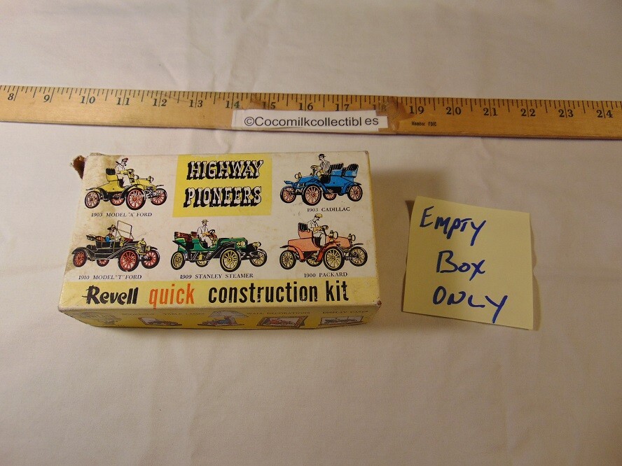 Vintage Empty Box Revell Quick Construction Kit Model Kit Box Highway Pioneers