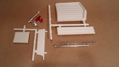 65 1965 Chevelle station wagon 1/25 AMT pit crew push bumper beacon roof rack