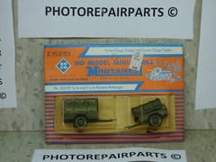 Roco Minitanks WWII US M-101 3/4T & M-104 1-1/2T Cargo Trailer Set Lot #5739©