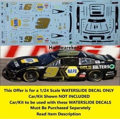 NASCAR DECAL # 9 NAPA GOLD FILTERS 2024 CAMARO CHASE ELLIOTT 1/24 POWERSLIDE