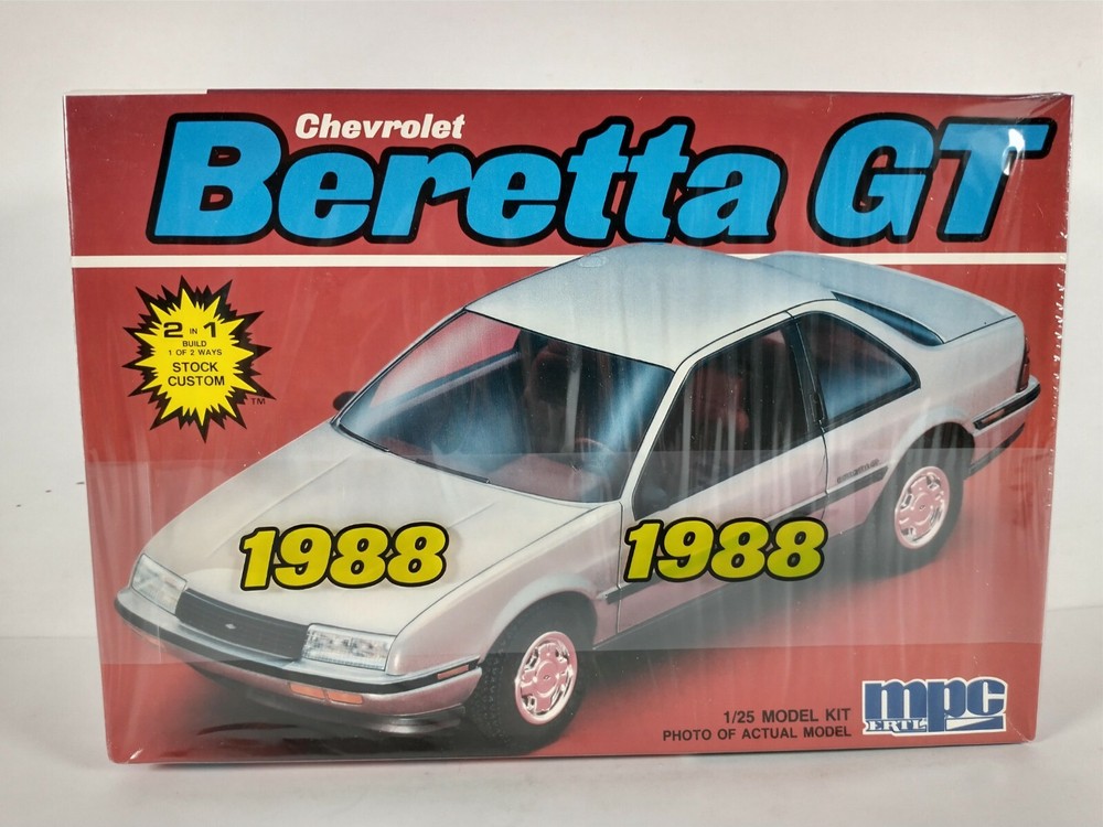 1988 Chevrolet Beretta GT MPC 1:25 Model Kit # 6261 Sealed Box