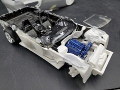 Built JIMMY Flintsone resin CADILLAC coupe 1:24 or 1/25 MODEL KIT Diorama 🔥🚦