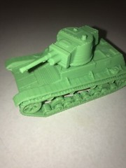 World War 2 Polish 7TP Tank suitable for Bolt Action 3 D print