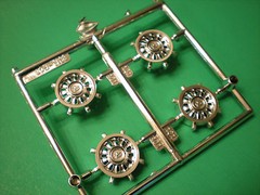 68 1968 Ford Mustang GT Cobra 1/25 Chrome Factory Stock Steel Rims Wheel Model