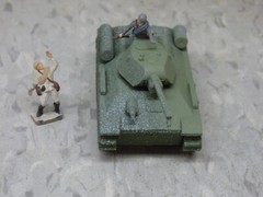 MIR / Roco Minitank Compatible WWII Russian T-34/76 & Airfix Soldiers Lot#7402B©