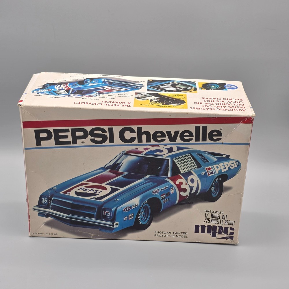 MPC 1/25 Pepsi Chevelle Stock Car Empty Box Only Collector Vintage Rare