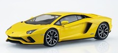 1/32 The Snap Kit Lamborghini Aventador S Pearl Yellow Plastic Model Kit AOSHIMA