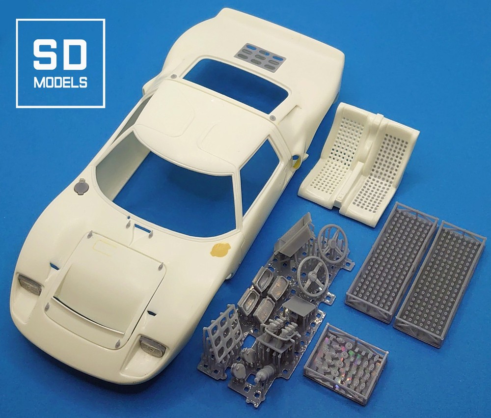 SD-F01 1/24 Ford GT40 Mk.1 Additional Parts, Fujimi Compatible, 3D Printed
