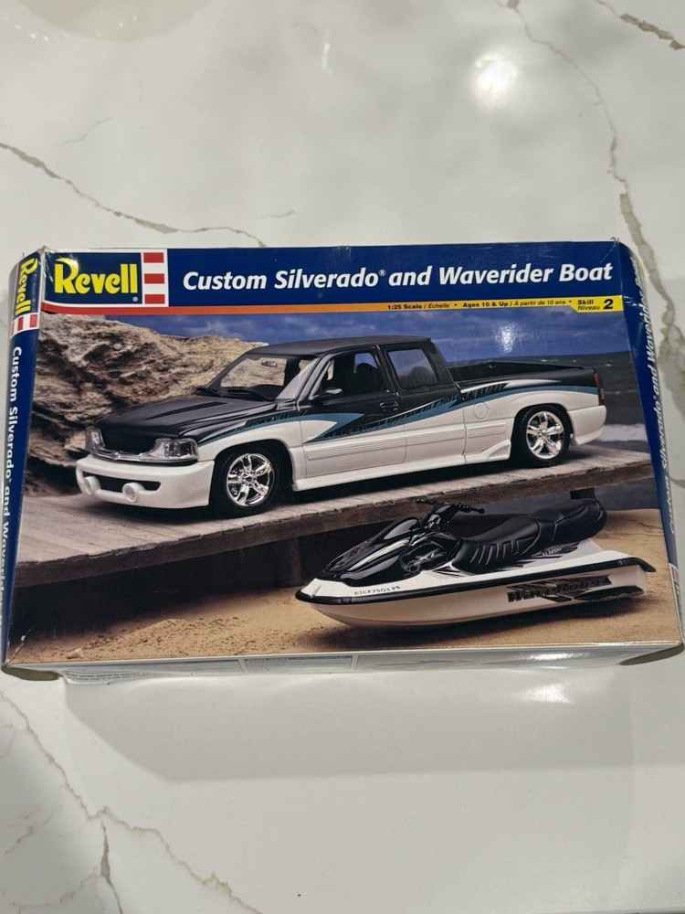 Vintage Revell Custom Silverado and Waverider Jet Ski & Trailer #85-7666