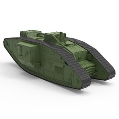 Military Model Kit Great Britain Machine Mark V, Male Heavy Tanks