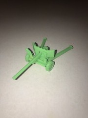 World War 2 6 Pounder Anti Tank Gun suitable for Bolt Action 3 D print