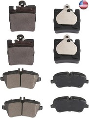cciyu D872 D873 Front & Rear Semi-Metallic Disc Brake Pads Kit For