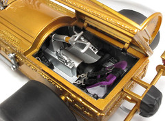 Race Car Custom Built with Ford Mustang Engine Classic Model Carousel GOLD1 18GT