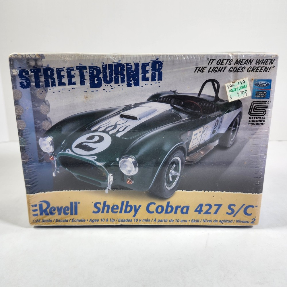 Revell Shelby Cobra 427 S/C 1/24 Scale StreetBurner Model Kit 85-2828 NEW Sealed