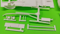 AMT ’77 Ford Pinto 1/25 Frame Axle Interior Tub Bucket Seats Dash Steering Wheel