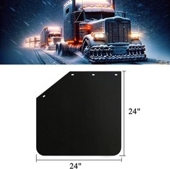 24″ x 24″ Angled Mud Flaps for Semi Trucks 1/5″ Thick Mudflaps Semi Truck for Ba