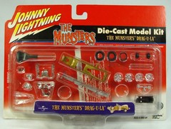JOHNNY LIGHTNING THE MUNSTER’S DRAG-U-LA DIE-CAST MODEL KIT 1/64TH SCALE GOLD